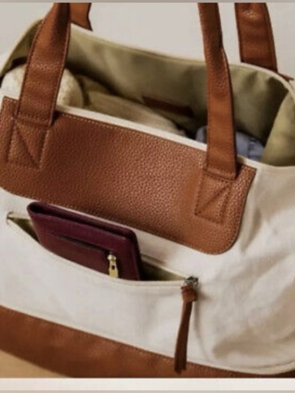GRAF LANTZ Canvas Travel Weekender Tote NEW $158 - Picture 4 of 12